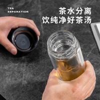 富光（FUGUANG） G2001-SH-320 双层玻璃杯 320ML（单位：个）黑色