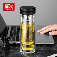 富光（FUGUANG） G2001-SH-320 双层玻璃杯 320ML（单位：个）黑色