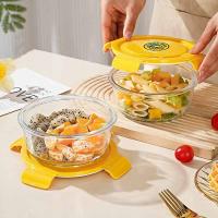 欧赐 B002-22 耐热保鲜盒两件套 620ml*2+小黄鸭保温包 (单位: 套) 小黄鸭联名