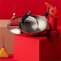 LUVHOO LH-AHX07 红韵当头不粘炒锅 32CM (单位: 个)红色