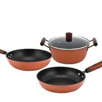 荣事达（Royalstar） RG-W878 星辰锅具三件套 （炒锅32CM+汤锅24CM+煎锅24CM）（单位：套）