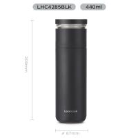 乐扣乐扣（LOCK&LOCK）LHC4285 心仪茶水分离保温杯 440ml (单位：个）黑色