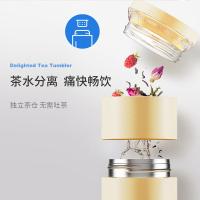 乐扣乐扣（LOCK&LOCK）LHC4285 心仪茶水分离保温杯 440ml (单位：个）黑色