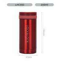 乐扣乐扣（LOCK&LOCK）LHC550 不锈钢纤巧便携保温杯 200ML（单位：个）红色