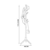 臻远 ZY5052286 落地衣帽架 48*48*172.5cm 胡桃色 (单位:个)