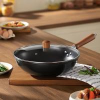 德世朗 DFS-C977-DZ 荣和精铁无涂层炒锅 32cm（单位：个）