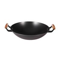 BTSM 炒锅 铸铁 BT-CG823 38cm (单位:个) 黑色