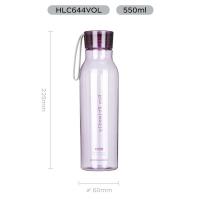 乐扣乐扣（LOCK&LOCK）HLC644 户外便携塑料水杯 550ml（单位：个）紫色