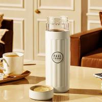 大嘴猴（Paul Frank） PFC928 茶水分离覆钛银保温杯 400ml (单位: 个)米白色