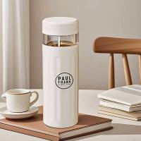 大嘴猴（Paul Frank） PFC928 茶水分离覆钛银保温杯 400ml (单位: 个)米白色