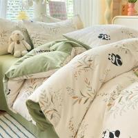 璞莉丝 PLSTJ108 熊猫家园 双层纱床上四件套（被套200*230cm+床单230*230cm+枕套48*74cm*2个） （单位:套）