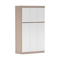 臻远 ZY5052608 公寓套房三门衣柜 120*50*200cm 柚木+暖白 (单位:台)