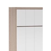 臻远 ZY5052608 公寓套房三门衣柜 120*50*200cm 柚木+暖白 (单位:台)