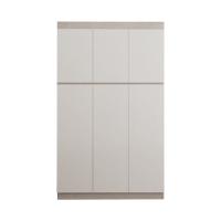 臻远 ZY5052608 公寓套房三门衣柜 120*50*200cm 柚木+暖白 (单位:台)