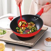 易铂 YPAL-9068 莱克申红色炒锅不粘平底炒锅电磁炉通用 32cm（单位：个）红色