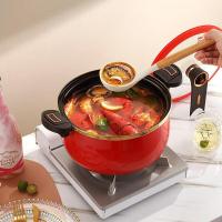 艾姆德（EMUND） DG-FLWY27 珐琅微压锅 27CM (单位:套)颜色随机