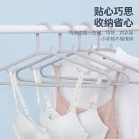 茶花（CHAHUA）0732 吉祥衣架 50*22.2*1cm 5支/组（单位：组）浅灰色