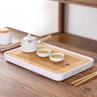 拜杰（BAIJIE） GJ-255 中圆角竹韵茶盘 长36.5cm*高3.5cm*宽23.5cm(单位：个)