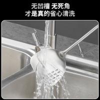 拜格（BAYCO） BC7806 304不锈钢木柄油铲 38.7*9.5cm（单位：个）