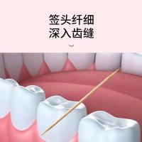 茶花（CHAHUA） 314007 细韧双头竹牙签 600支/包 （单位：包）