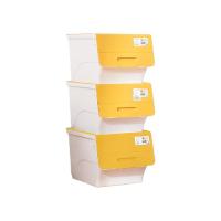茶花（CHAHUA） 990141 塑料衣物收纳箱 34L*3 随机色 (单位:套)