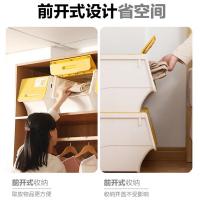 茶花（CHAHUA） 990141 塑料衣物收纳箱 34L*3 随机色 (单位:套)