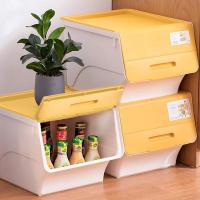 茶花（CHAHUA） 990141 塑料衣物收纳箱 34L*3 随机色 (单位:套)