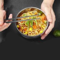 美厨（MAXCOOK） MCWA-011 不锈钢双层隔热钢碗 390ml*6只装  （单位：套） 不锈钢本色