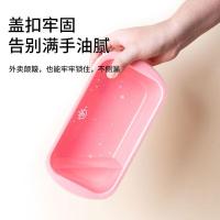 芳草地 3G6087 一次性饭盒 带盖单格 1000ml*20套/箱 随机色 (单位:箱)