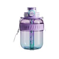 吨吨（BOTTLED JOY） D9 COOL吨吨渐变色钢环款吸喝弹跳盖水杯 tritan 1100ml(单位：个) 冰紫蓝