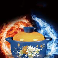 艾逸瑶选 CJ-21101 繁花锂辉石陶瓷煲 2.8L 蓝色  新旧包装随机发货 颜色随机 (单位:个)