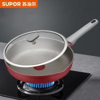 苏泊尔（SUPOR）NJ28WA3 火红点钛炒锅带锅盖 28cm（单位：个）