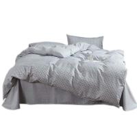 红秀世纺 HX2403-C003 纯棉四件套品格 被套：200*230cm*1床单：250*245cm*1枕套：48*74cm*2 (单位: 套)