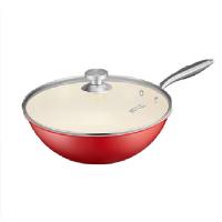 炊大皇（COOKER KING） 喜炊玉瓷炒锅 DY62413 32cm (单位:个) 红色