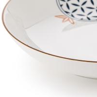菲米生活（PHMI） 餐具套装 青云家庭陶瓷 FM-TC2205 碗4.5英寸 盘8英寸 (单位:套) 白色