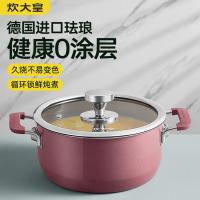 炊大皇 珐琅搪瓷汤锅 0涂层家用炖锅 TG22NW 22cm 1个/箱 (单位:个)