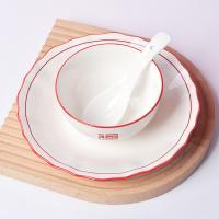 贝格帝 红福餐具套装 皇家骨瓷 BGD-HF20 6碗6勺6筷2盘 (单位:套)