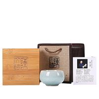 金镶玉 秘色汝窑茶杯 陶瓷 茶杯约100ml*1礼盒*1手提袋*1证书*1 (单位:套)