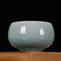 金镶玉 秘色汝窑茶杯 陶瓷 茶杯约100ml*1礼盒*1手提袋*1证书*1 (单位:套)