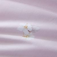 梦洁家纺 纯棉印花四件套 花舞悠然 1010189058 被套200*230cm床单230*235cm枕套50*70cm*2 (单位:套) 新老包装随机发货 淡紫