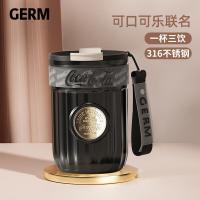 格沵（GERM） 可口可乐联名款 徽章系列保温杯 400ML 9.5*13CM 1个/箱 (单位:个)