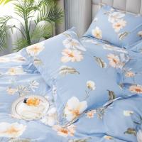奥特佳（ORTEGA） 四件套 柔肤棉家纺 JF010208 被套200*230cm/床单230*240cm/枕套48*75cm*2 (单位:套) 蓝色