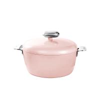 温仑山（VELOSAN） 鹅卵石不粘汤锅 铝合金+不锈钢       VE006 240mm 1个/箱 (单位:个) 粉