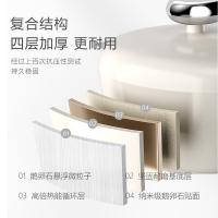 温仑山（VELOSAN） 鹅卵石不粘汤锅 铝合金+不锈钢       VE006 240mm 1个/箱 (单位:个) 粉