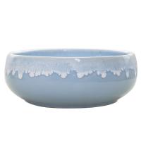 奥美优 蓝流釉 水仙花盆 15.8*11.4*6.3cm(单位：个)