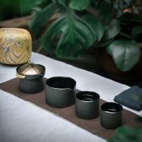 万仟堂 蒸蒸日上 功夫茶具 茶壶160ml+茶海180ml+大杯100ml+小杯70ml （单位:套） 星砂釉