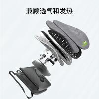 米乔 WP-4101H 人体工学减压腰垫气动加热版 高40cm*长44cm*宽10cm 灰色 (单位:个)