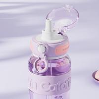 捷扣捷扣（JEKO＆JEKO） 吸管大容量 嘟嘟运动水杯 塑料杯 1000ml 晨曦紫（单位：只）