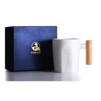 特美刻（TOMIC）  TCL1329 陶瓷杯带盖咖啡杯 400ML （单位：个） 黑色