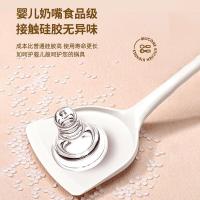 拜格（BAYCO） BC4768 食品级硅胶汤勺 30*8.2cm（单位：个） 奶白绿